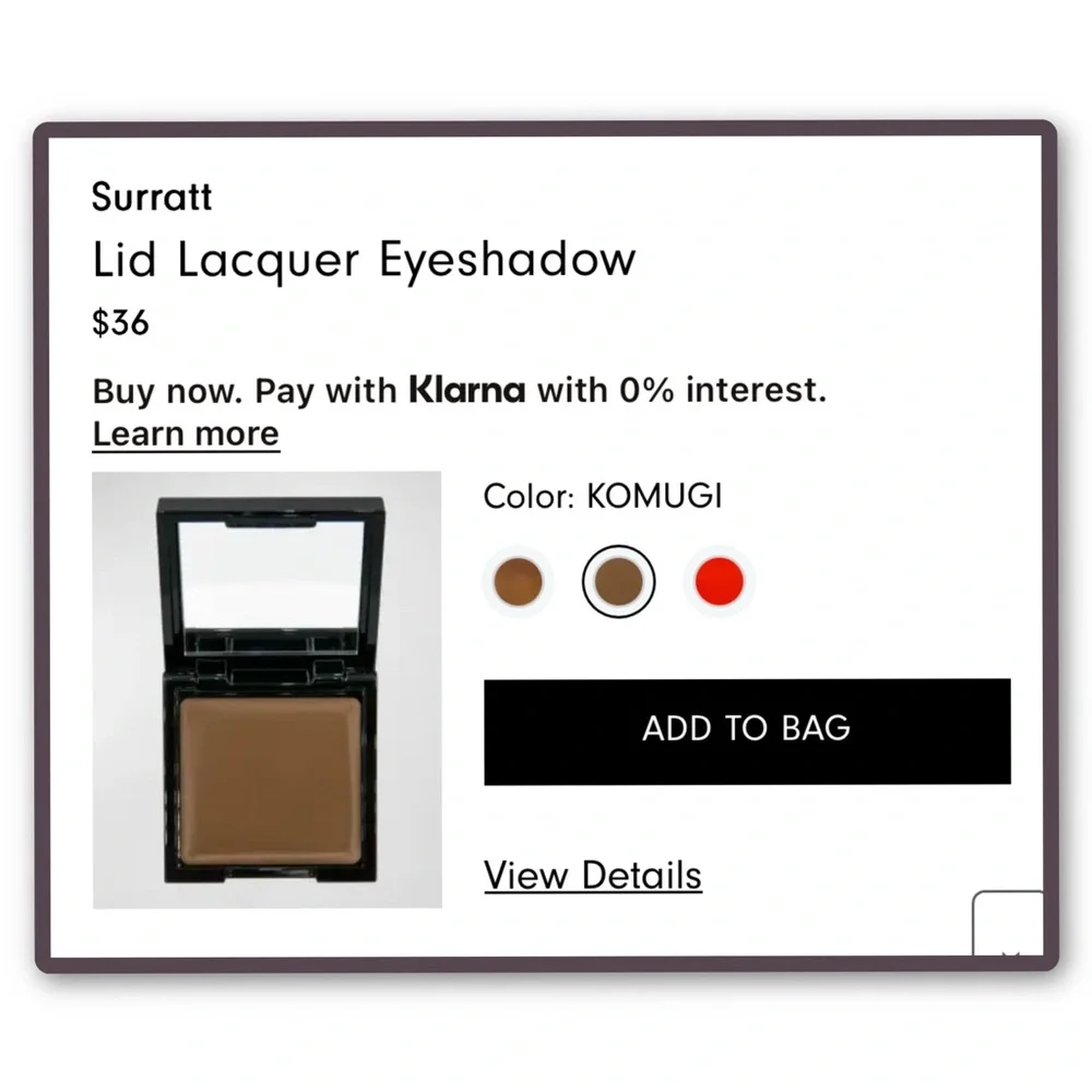 Surratt Lid Lacquer Eyeshadow